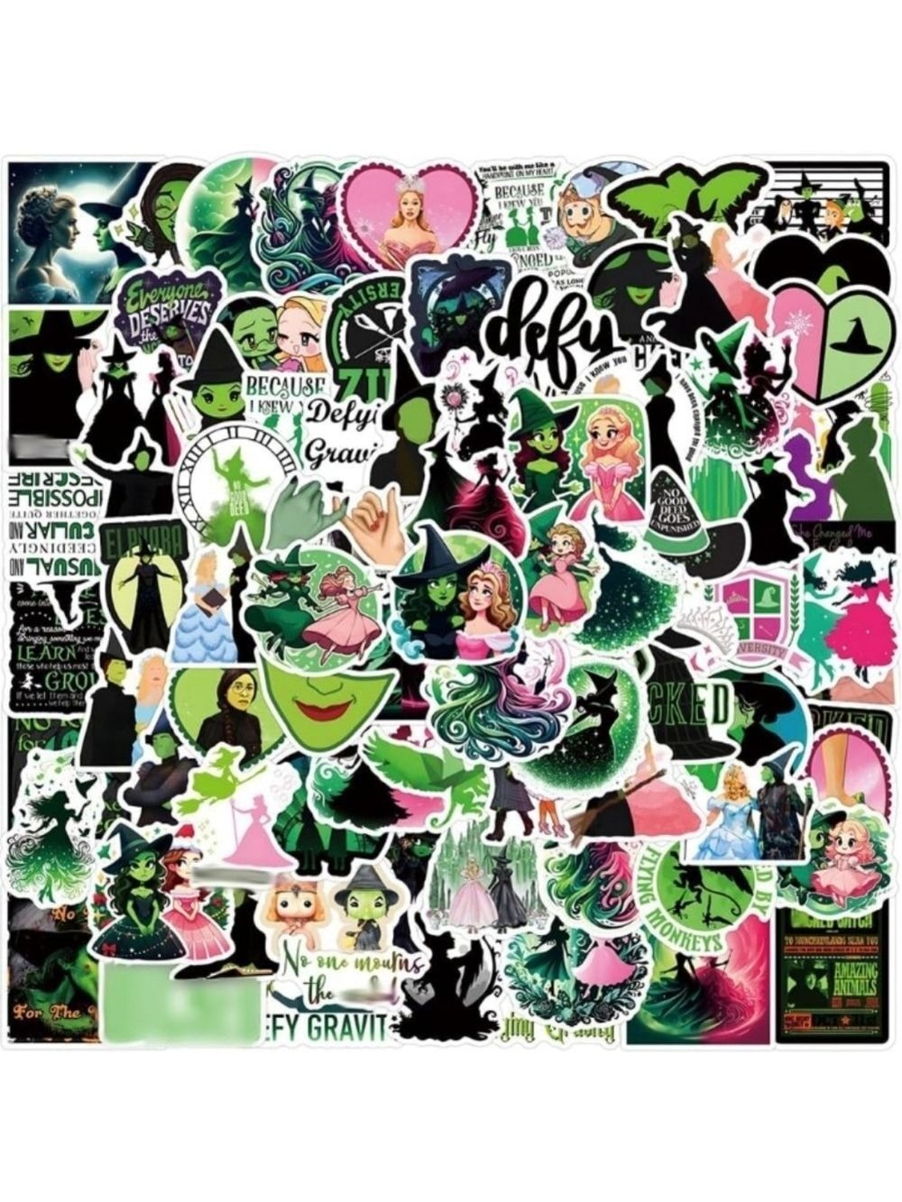2/$10  30 Piece Wicked Themed Sticker Pack